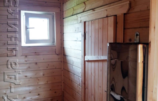 4 Брусовая баня Б-35 6×8, 42 м², Московская область, Рузский райн, Деревня Подолы (8)